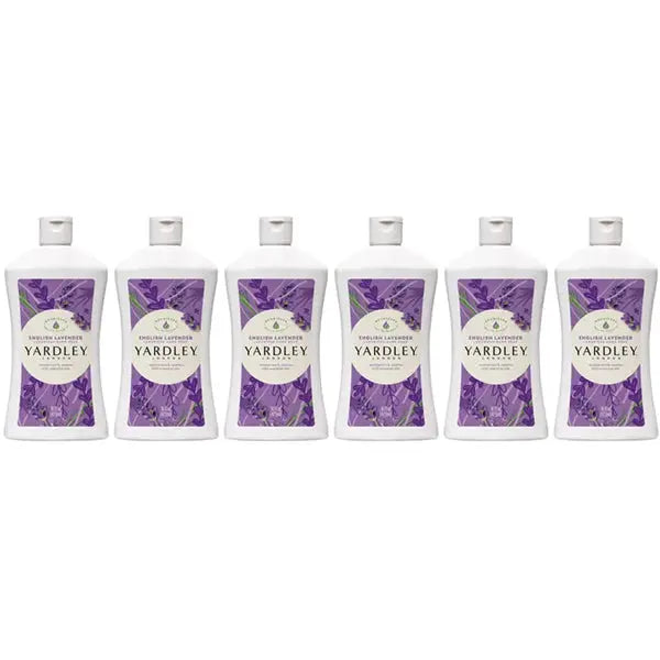 6 Pack - Yardley London English Lavender Liquid Hand Soap Refill 16oz Wholesale Bundle Yardley